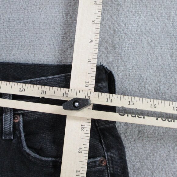 Agolde Jeans Womens 27 Black Denim Nico High Rise Slim Boot Hotline NWT $218 - Picture 7 of 15
